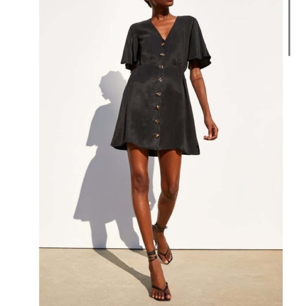 Zara buttoned mini dress